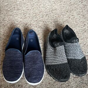 Slip-On Shoes Sz 9 (two pairs)